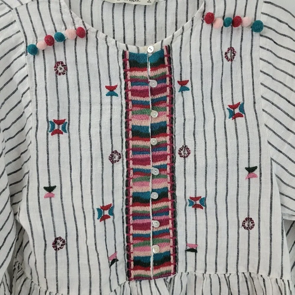 ZARA boho peasant blouse - Picture 5 of 9